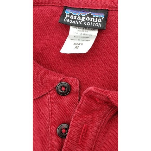 Patagonia Red Classic Organic Cotton Polo Men's (M)‎ - Picture 4 of 5